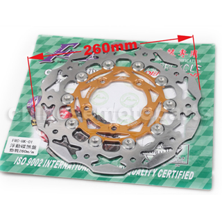 Golden 260mm Floating Brake Disc for YAMAHA GYGNUS X125 GTR BWS 125