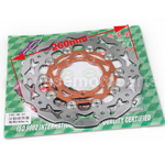 Orange 260mm Floating Brake Disc for YAMAHA GYGNUS X125 GTR BWS 125