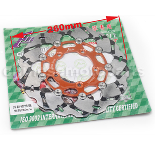 Orange Floating Brake Disc for YAMAHA GYGNUS X125 GTR BWS 125