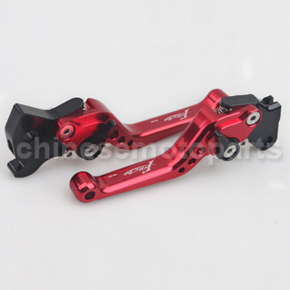 Red CNC Aluminum Adjustable Clutch and Brake Levers for YAMAHA FORCE FRC RSZ JOG Z125