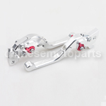 Silver CNC Aluminum Adjustable Clutch and Brake Levers for YAMAHA FORCE FRC RSZ JOG Z125