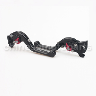 Black CNC Aluminum Adjustable Clutch and Brake Levers for YAMAHA FORCE FRC RSZ JOG Z125