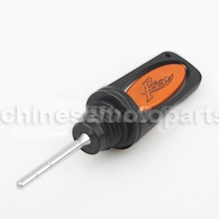 Alloy Aluminium Dipstick Oil Level Guage with Turing Fans for GY6-125 YAMAHA CYGNUS X125 CYGNUS Z125 GP110 Moped Scooters
