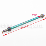 Length 240mm Axleï¼ŒDiameter 10mm for Front Axle Moped Scootersï¼ŒKAWASAKI SUZUKI HONDA