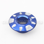 Blue CNC Aluminium Alloy Ignition Lock Cover for YAMAHA FORCE FRC RSZ JOG Z125