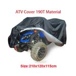 Quad bike ATV ATC cover PU WaterProof Fits up to 800cc Size 210x120x115 cm