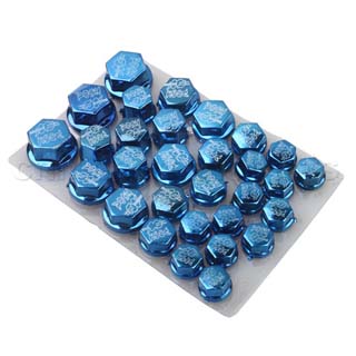 1 Set Motorcycle Scooter Screw Cap Nut Different Sizes