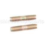 6mm x 30mm EXHAUST STUDS (2 PC) FOR MOTORS WITH GY6 150cc OR QMB139 50cc MOTORS