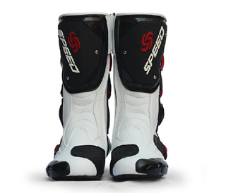 NEW PRO-BIKER Motorcycle Sport Racing Boots Riding Boots White