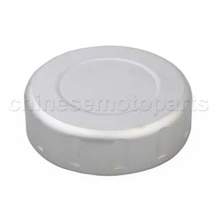 CNC Brake Oil Fuel Reservoir Cap Cover Silver