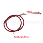 828mm Red Throttle Cable for 2-stroke 47cc-49cc Pocket Bike