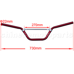 Red Handlebars for 50cc-125cc Dirt Bike