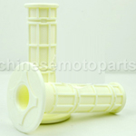 Hand Grip Handlebar Hand Throttle Grips Rubber Universal Grip 7/8" 22mm White