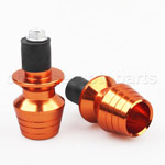 ORANGE Bar End Plugs for HONDA CBR RR KAWASAKI ZZR ZX6R ZX636 SUZUKI GSXR