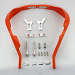 Red 22mm 7/8" Handlebar Hand Guards Protect For Honda Yamaha ATV Dirt Bike KTM