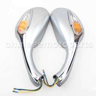 8mm Moped Scooter Mirrors GY6 50cc 150cc 250cc Scooters Rearview Mirror (1 pair)