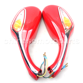 8mm Electric Rearview Mirror 50cc 150cc 250cc GY6 Scooter Moped Pair Mirrors