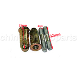 EXHAUST STUDS AND NUTS FOR CHINESE SCOOTERS WITH GY6 150cc OR QMB139 50cc MOTORS