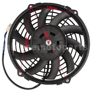 Fan for 200cc-250cc Water-cooled ATV & Dirt Bike