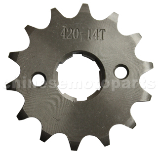 420 14-Tooth 20mm Engine Sprocket for 50cc-125cc ATV, Dirt Bike & Go Kart