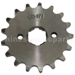 420 17-Tooth 20mm Engine Sprocket for 50cc-125cc ATV, Dirt Bike & Go Kart