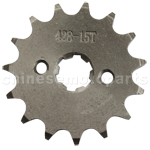 428 15-Tooth 17mm Engine Sprocket for 50cc-125cc ATV, Dirt Bike & Go Kart