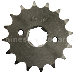 428 CHAIN 16 TOOTH ENGINE SPROCKET CHINESE ATV SSR DIRT BIKE 50CC 70 110CC 125CC