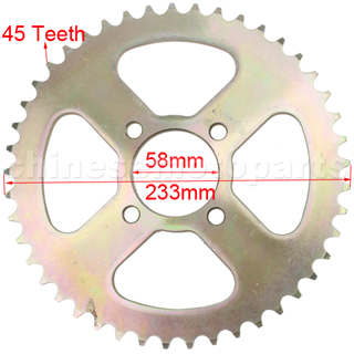 530 Sprocket for 200cc-250cc Dirt Bike & 150cc-250cc ATV & Go Kart