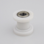 white 10mm pulley chain roller tensioner wheel guide motorcycle mx pit dirt bike