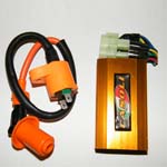 Scooter High Performance Ignition Coil & Performance Racing CDI GY6 50cc,150cc