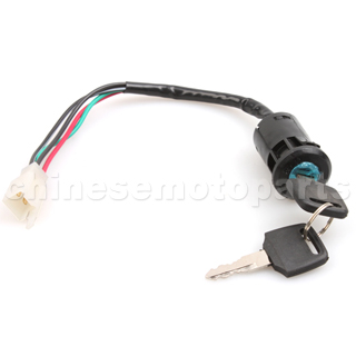 Chinese ATV Quad 4 Wire Ignition Key Switch 49cc 50cc 70cc 90cc 100cc 110cc