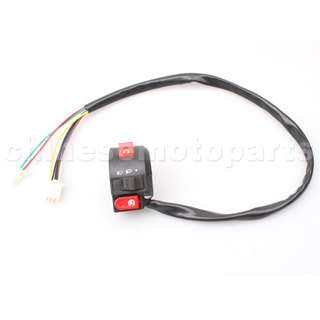 3-Function Left Switch Assembly with Choke Lever for 50cc-250cc ATV, Dirt Bike & Go Kart