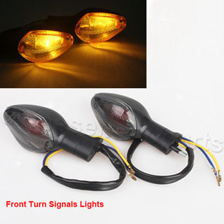 Amber Front Turn Signals Blinker Light Smoke For HONDA CBR600RR CBR 600 RR 2007-2013