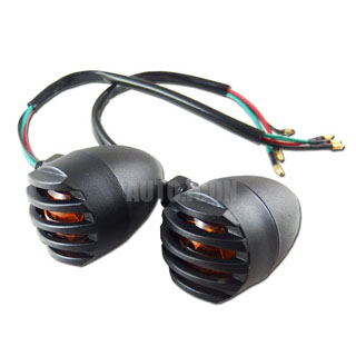 2pcs Halley Style Motorcycle Turn Signal Halogen Lights Lamps Universal ( L/R )