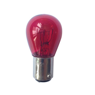 NOS S-25 Halogen Lamp Replacement Bulbs Red 12V 21/5W BAY15D