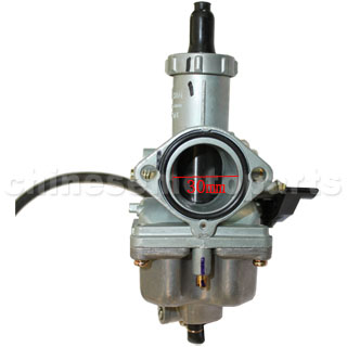 KEIHIN 30mm Carburetor of High Quality with Hand Choke for 200cc-250cc ATV, Dirt Bike & Go Kart