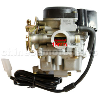 KUNFU 19mm Carburetor of High Quality with Acceleration Pump for GY6 50cc-90cc moped