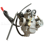 KUNFU 24mm Carburetor of High Quality for GY6 125cc-150cc ATV, Go Kart, Moped & Scooter