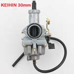 Kehin 30mm PZ30 Cable Choke Carburetor For 125cc 140cc PIT Quad Dirt Bike ATV