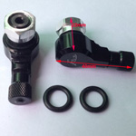 90 Degree Motorcycle BLACK Valve Stems Tire Tyre Pair Honda CBR CB Front Rear