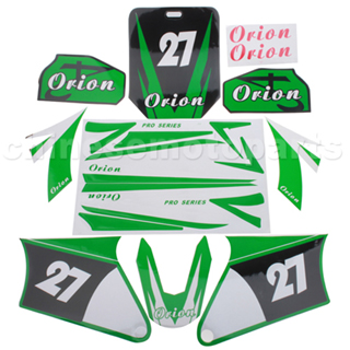 Decals for 50-125 Dirtbike-Green NO.27