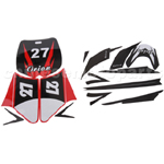 Decals for 50-125 Dirtbike-Red