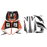 Decals for 50-125 Dirtbike-Orange