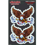 Lethal Threat Love It Or Leave It Eagle Set of Decals Stickers Size 2.5" x 2.0"