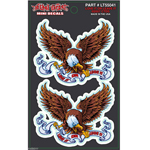 Lethal Threat Love It Or Leave It Eagle Set of Decals Stickers Size 2.5" x 2.0" Lethal Threat Love It Or Leave It Eagle Set of Decals Stickers Size 2.5" x 2.0"